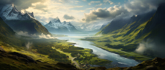 Beautiful landscape of Norway. ..