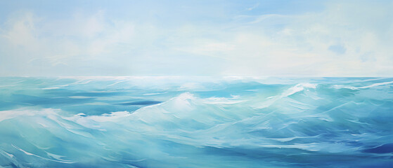 Calming serene ocean abstract ..