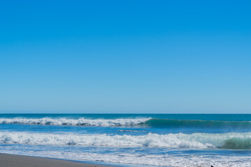 Obraz premium Oakura Beach on North Island west coast