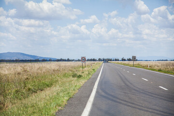 110 speed zone sign in the country road