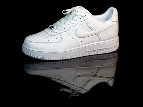 Nike Air Force One Nocta shoes studio portrait