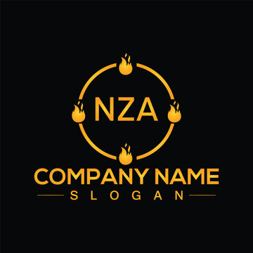 Creative NZA letter logo design for your business brands