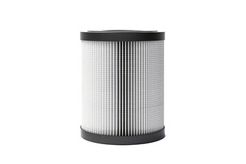 Black and White Air Filter on White Background. on a White or Clear Surface PNG Transparent Background.