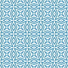 Mosaic seamless pattern. Blue symmetrical