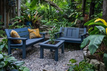 Recycled plastic turned into durable outdoor furniture
