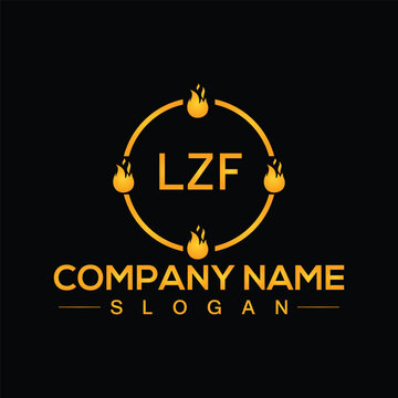 Letter LZF logo vector design for corporate business