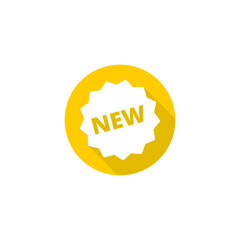 New sign icon isolated on transparent background