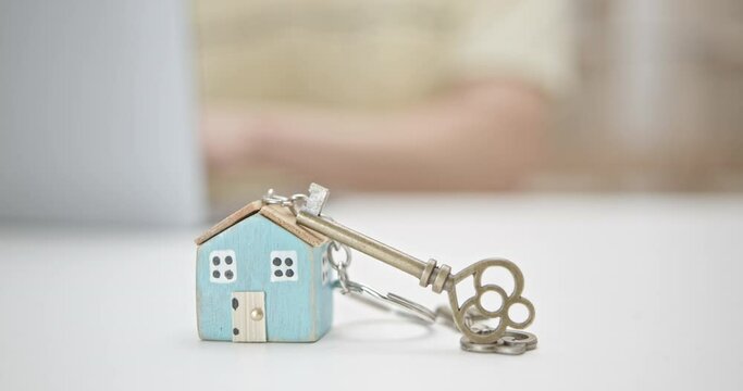 Mortgage loan or home equity loan, business concept : A borrower crafts a thorough mortgage loan proposal that showcases their financial stability, intentions, and ability to fulfill obligations.