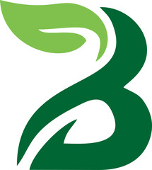 Letter B minimalist logo icon design