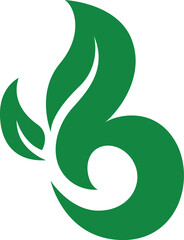 Letter B minimalist logo icon design