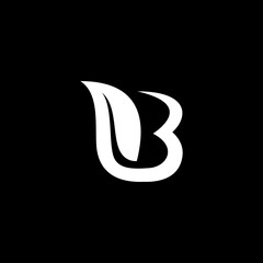 Letter B minimalist logo icon design