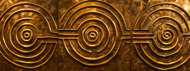 Fototapeta na wymiar Infinite Labyrinths: Mazes of Golden Mystery
