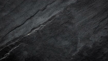 Obraz premium Sleek Slate Symphony: Dark Grey Black Stone Texture Background