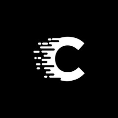 Letter C minimalist logo icon design