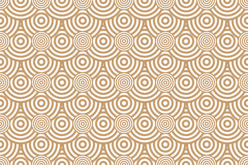 Fototapeta premium Abstract seamless pattern with circle, repeating background.