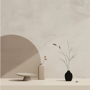 Design a minimalist composition that conveys a sense of jejune, with subtle details that capture the viewer's attention Include a background with ample copy space for added impact