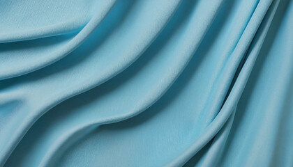 Abstract background blue fabric folded