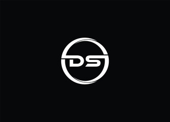 DS logo design. Vector illustration.
