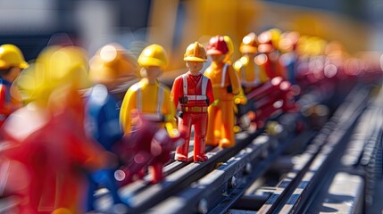 Happy Labor Day concept, highlighting International Labor Day on May 1st, emphasizing labor safety and rights at the workplace, promoting World Day for Safety and Health at Work