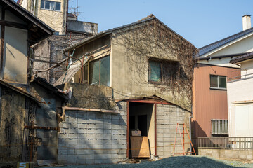 日本の岡山県津山市の古くてとても美しい建物
