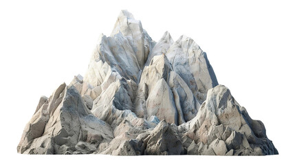 Rocky Mountain Scenery: 3D Rendered Shapes on Transparent Backgrounds, Perfect for Geology & Nature Designs!