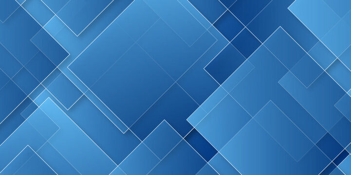 Modern abstract blue background with light multiply. Abstract blue square grid with Futuristic technology vector illustration with corporate and business concept. Blue gradient diagonal rectangle.