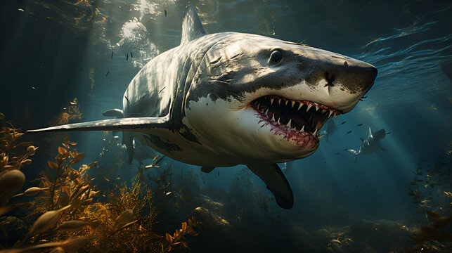 shark in aquarium