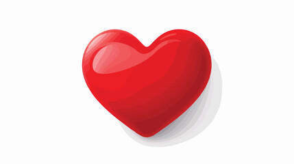 Red heart icon. Love and romance. Vector. flat vector