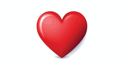 Red heart icon. Love and romance. Vector. flat vector
