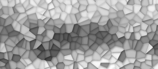 gray stains broken glass tile background textrue. geometric pattern with 3d shapes vector Illustration. gray broken wall paper in decoration. low poly crystal mosaic background.