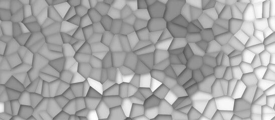 gray stains broken glass tile background textrue. geometric pattern with 3d shapes vector Illustration. gray broken wall paper in decoration. low poly crystal mosaic background.
