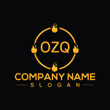 Creative letter OZQ monogram for business logo design template