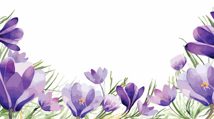 Spring floral Greeting card invitation card for a w