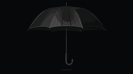 Umbrella with water drops. Rain protection symbol.
