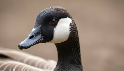 A Goose With Its Beady Eyes Scanning The Surroundi