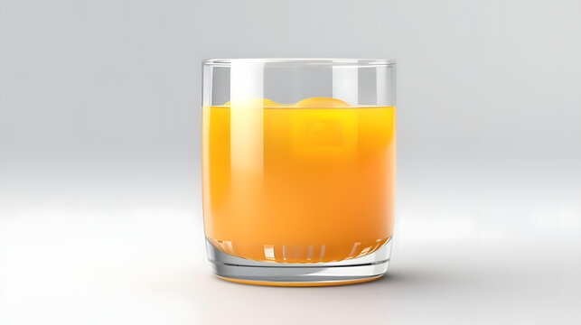 realistic juice on a white background