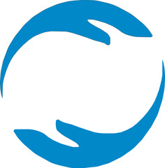 hand circle logo,zero hand icon, hand circle icon, unique logo, company logo, business, Art & Illustration