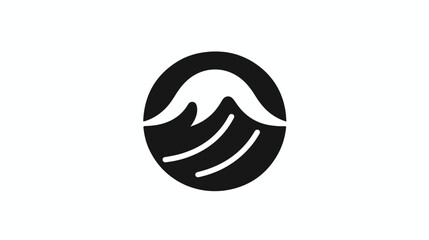 Water icon or logo in modern line style. High quality