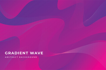 Gradient Abstract Wave Vector Background