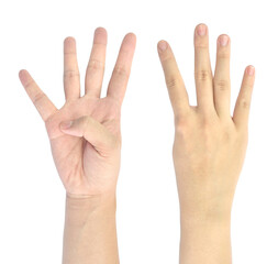 symbol of woman hand isolated . PNG