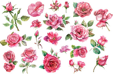 Roses Watercolor illustration