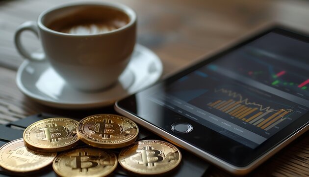 Coffee Break Analytics: Zoomed-in Tablet View of Bitcoin Performance
