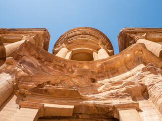 Details of the Monastery building in Petra