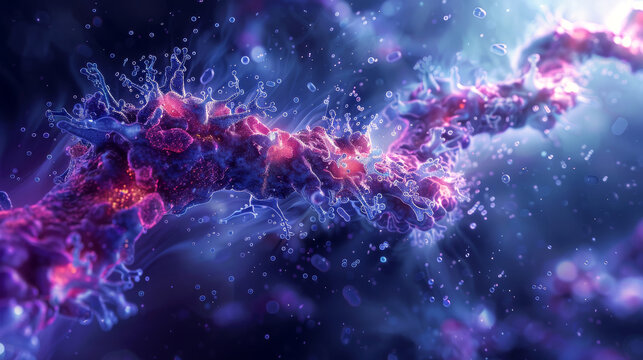 The genetic puzzle: illustrating cancer cell influence on DNA strands