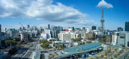 名古屋のパノラマ風景
