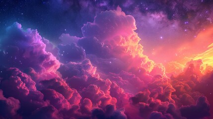 Beautiful digital artwork of the most stunning cloud in the universe