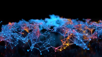 large data processing. Artificial intelligence AI