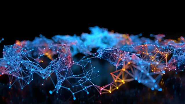 large data processing. Artificial intelligence AI