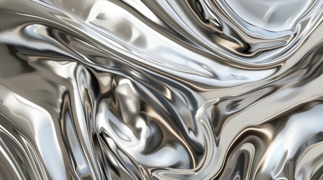 Abstract wallpaper featuring the fluidity of liquid metal