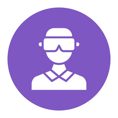 VR Headset icon vector image. Can be used for Gaming Ecommerce.